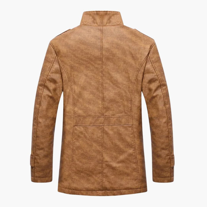 Herren Winterjacke mit Knöpfen und Seitentaschen