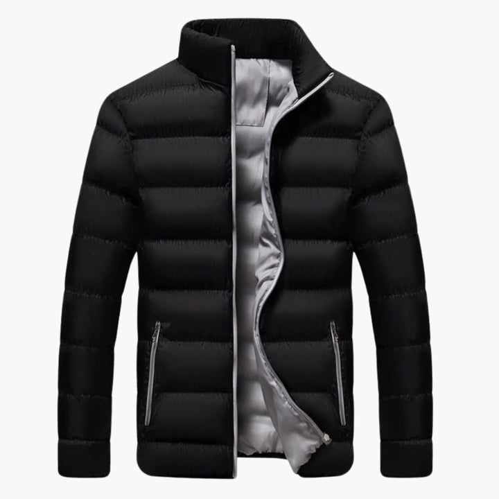 Herren Winter jacke mit Reißverschluss und Seitentaschen