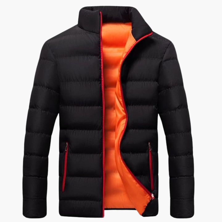 Herren Winter jacke mit Reißverschluss und Seitentaschen