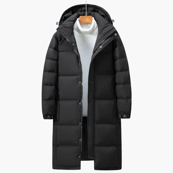 Herren Winterparka lang mit Kapuze
