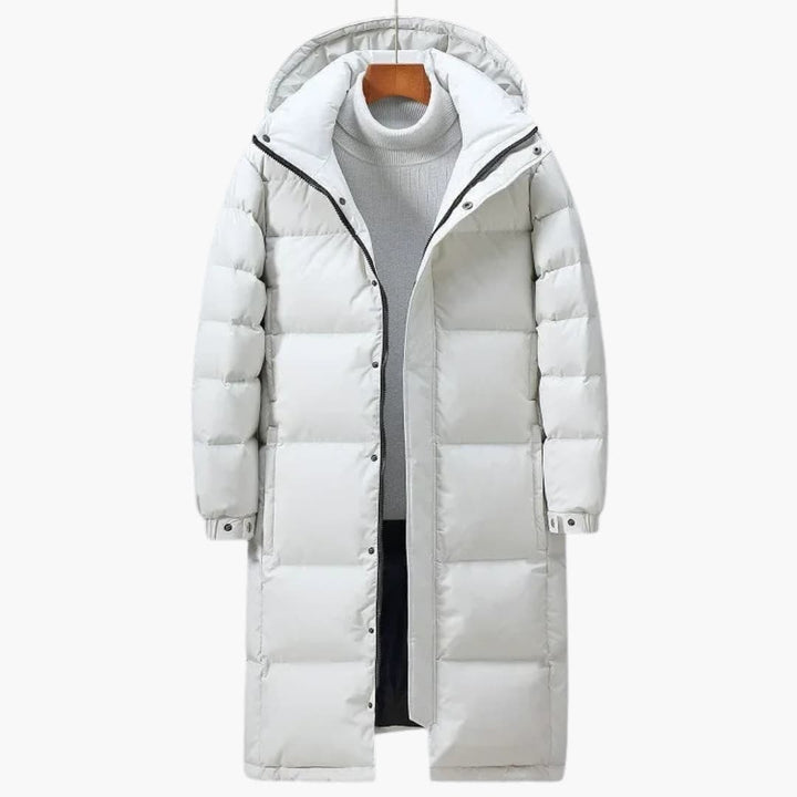 Herren Winterparka lang mit Kapuze