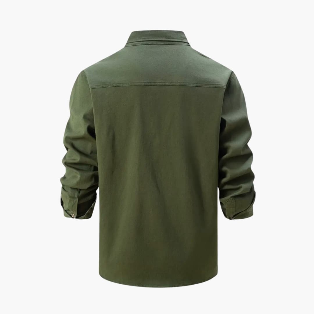 Herrenhemd mit taschen und Knopfleiste