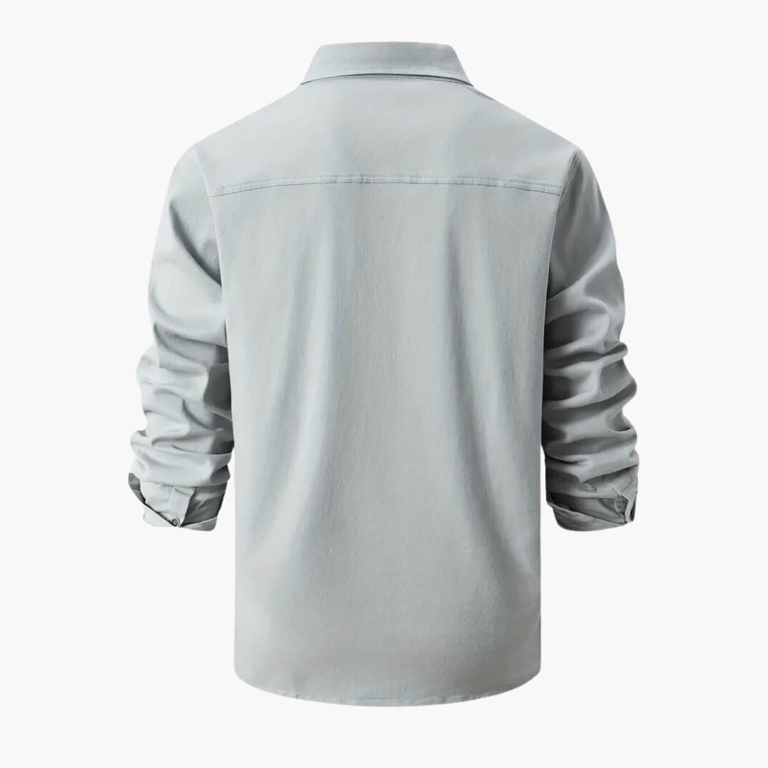 Herrenhemd mit taschen und Knopfleiste