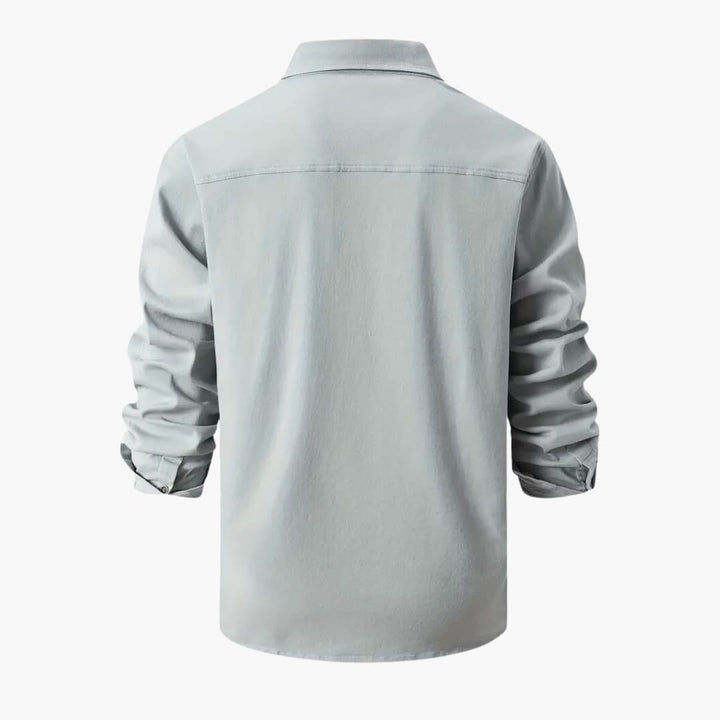 Herrenhemd mit taschen und Knopfleiste