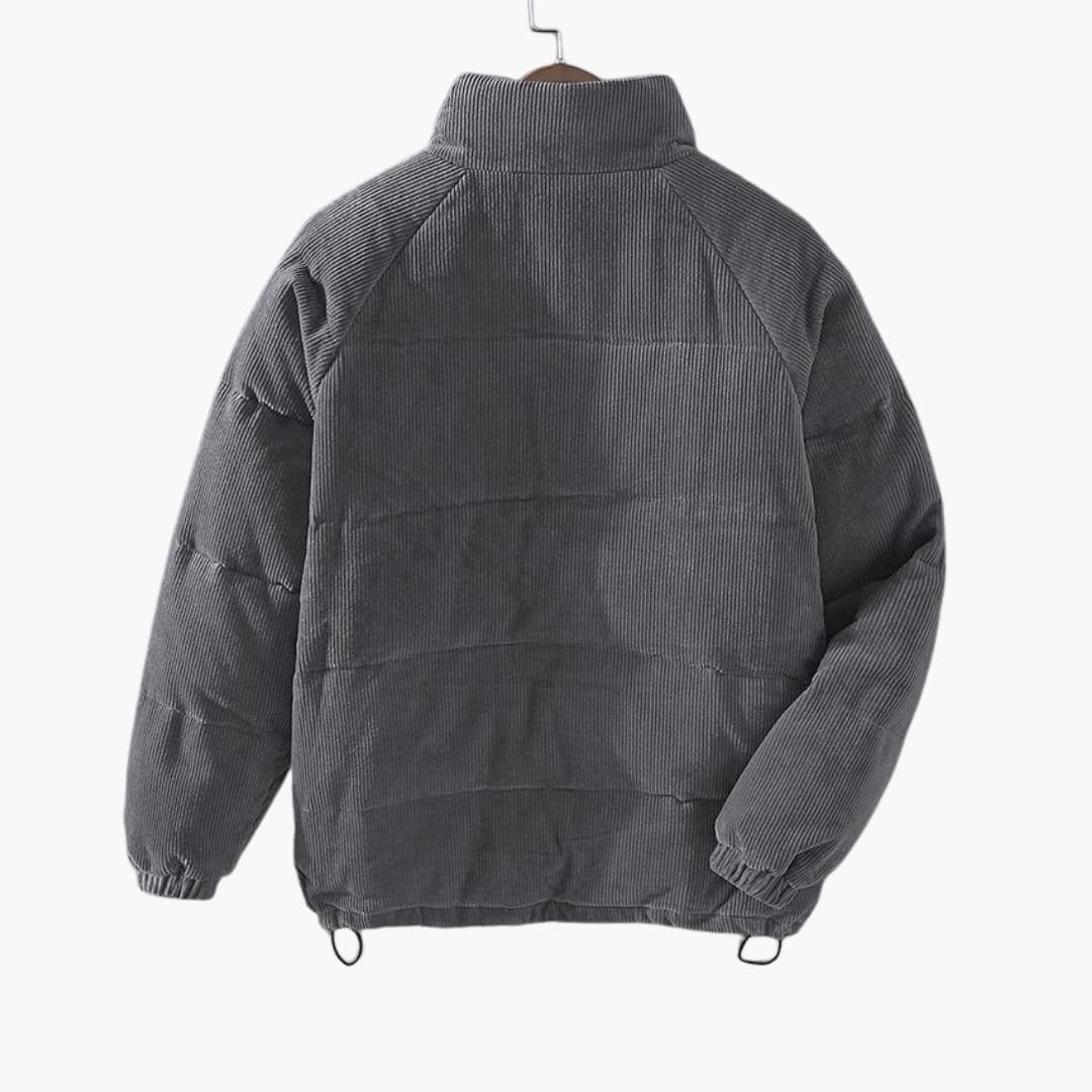 Herren Cordjacke mit Druckknopfverschluss