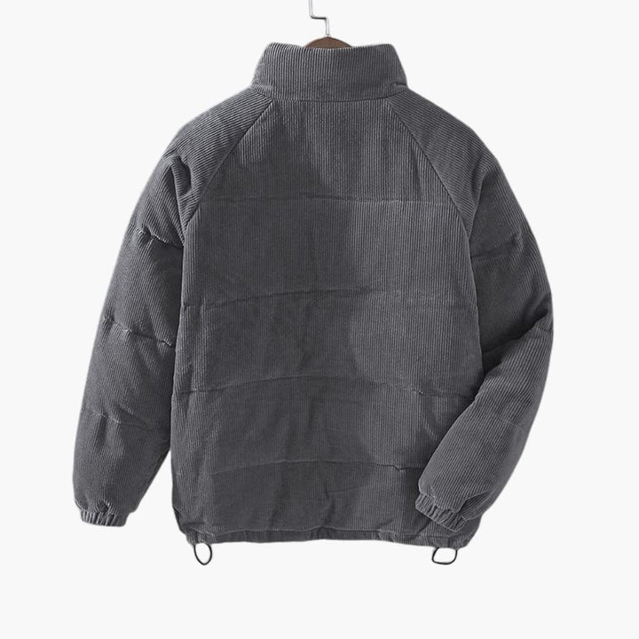 Herren Cordjacke mit Druckknopfverschluss