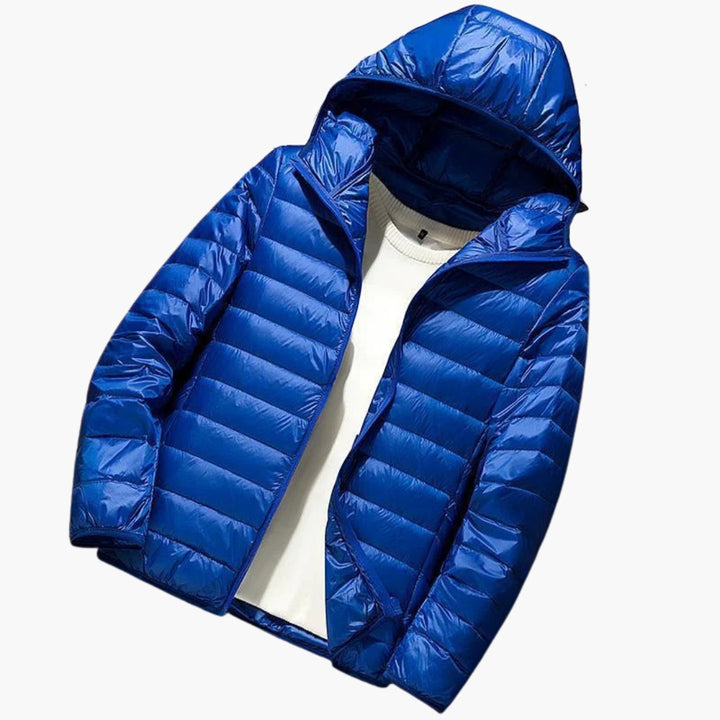 Herrenjacke mit Kapuze und langen Ärmeln