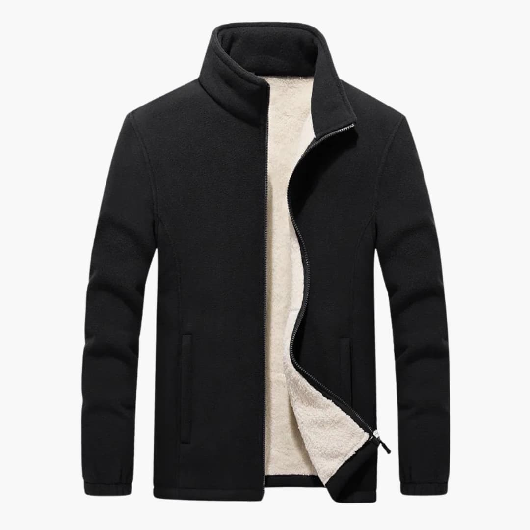 Herrenjacke mit Reißverschluss und Taschen