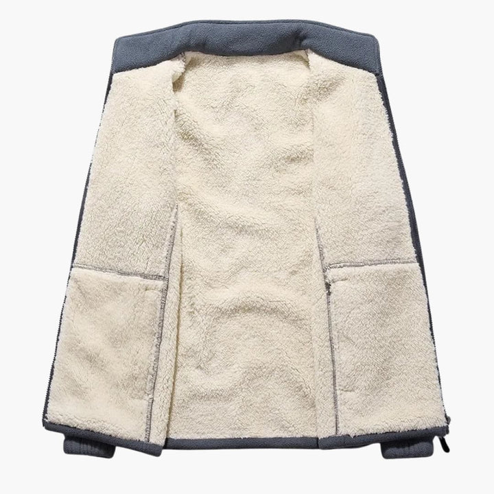 Herrenjacke mit Reißverschluss und Taschen