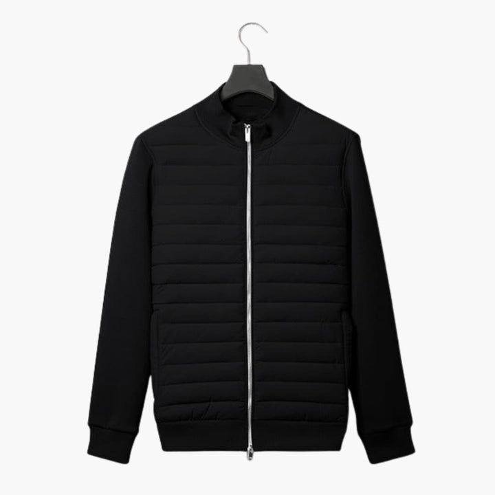 Herren Steppjacke mit Stehkragen und Reißverschluss