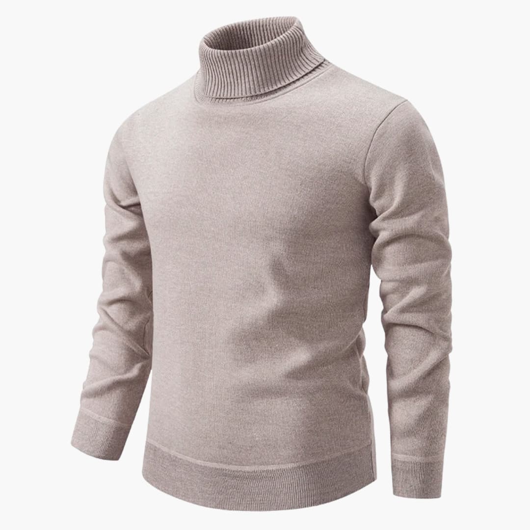 Herren pullover mit Rollkragen und langen Ärmeln
