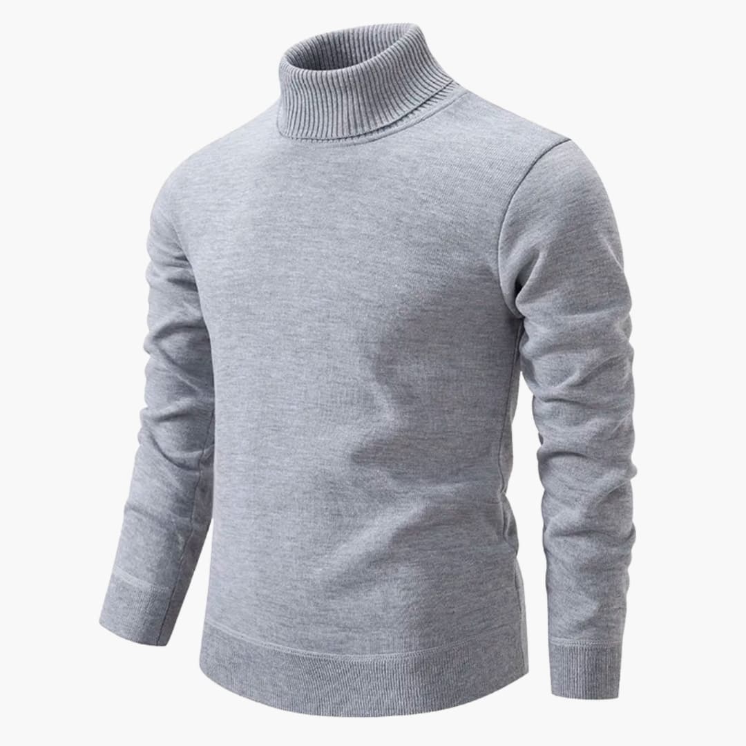 Herren pullover mit Rollkragen und langen Ärmeln