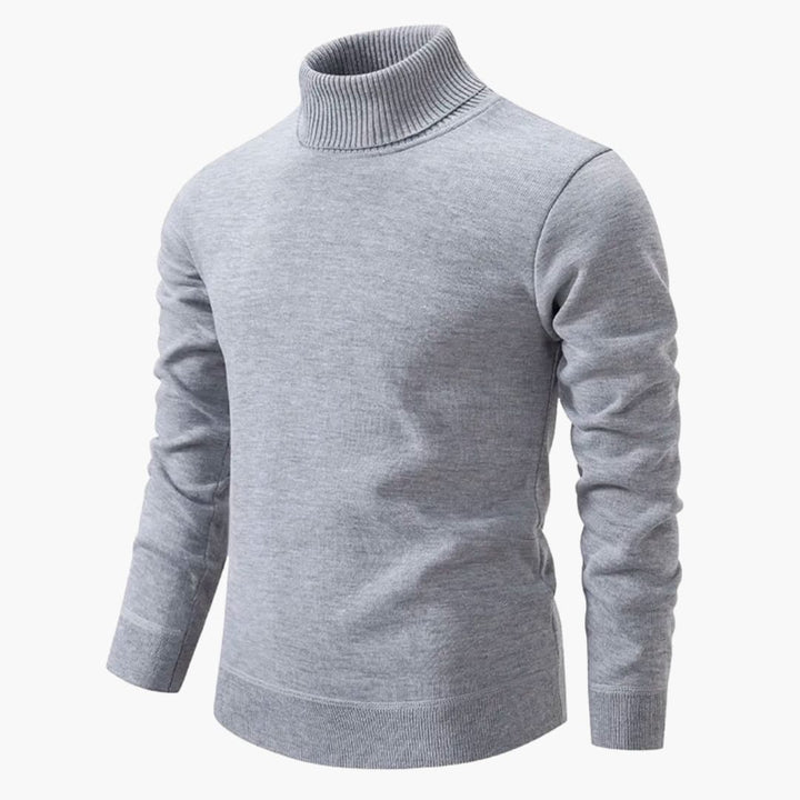 Herren pullover mit Rollkragen und langen Ärmeln