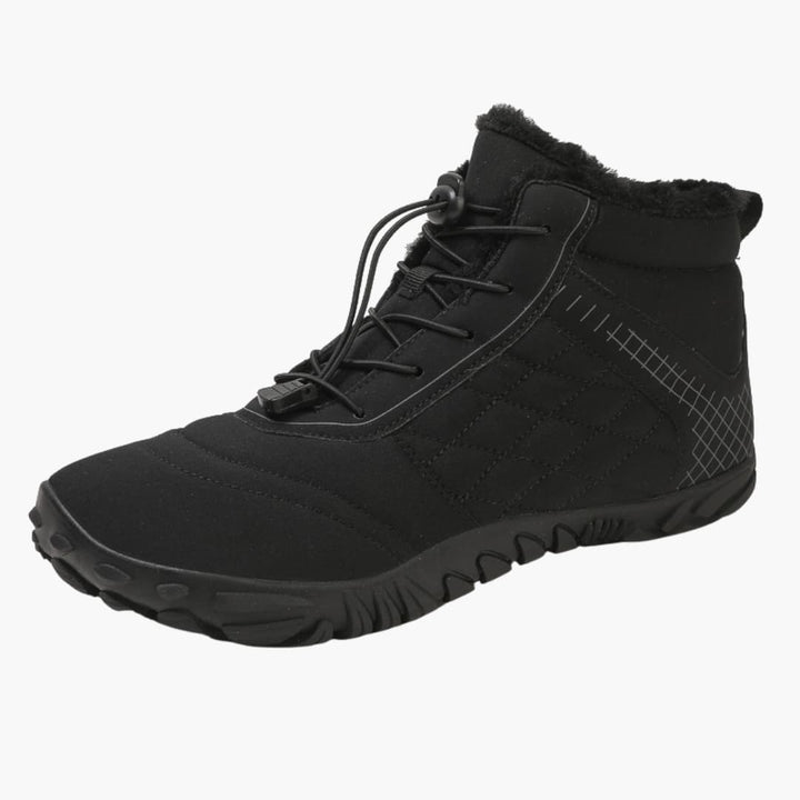 Herrenschuhe mit warmem Innenfutter und flexibler Gummisohle