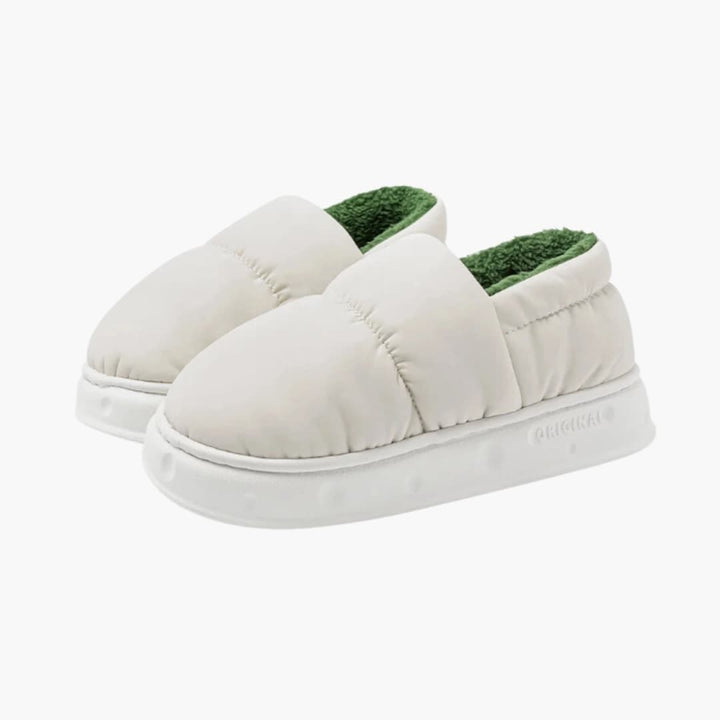 Unisex Hausschuhe mit Futter und fester Sohle