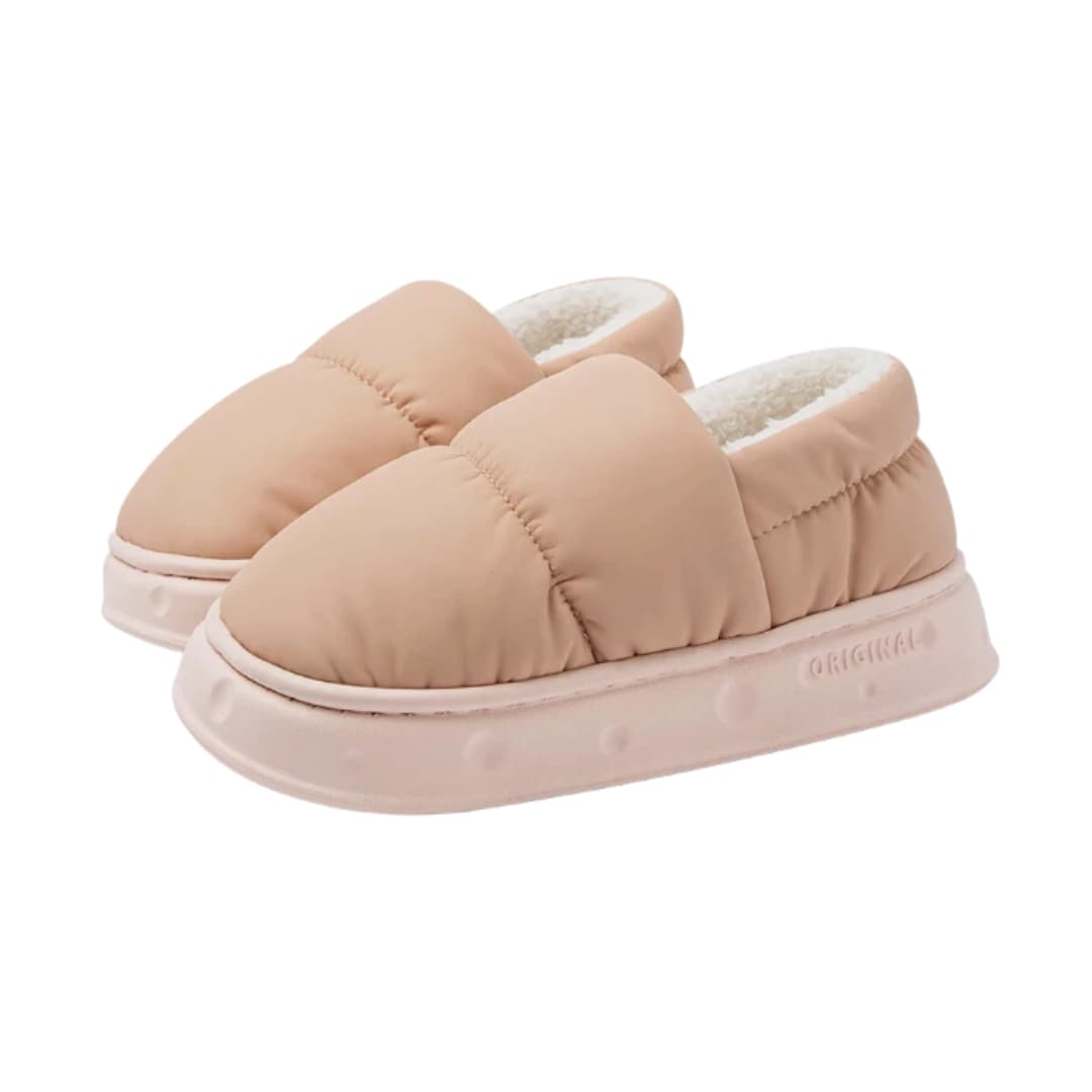 Unisex Hausschuhe mit Futter und fester Sohle