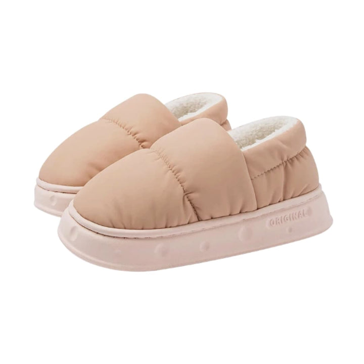 Unisex Hausschuhe mit Futter und fester Sohle