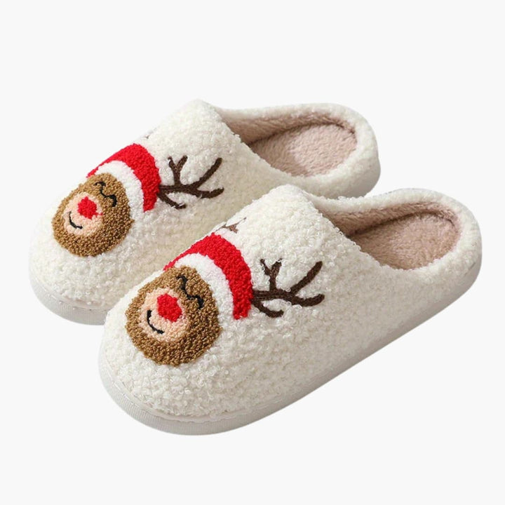 Unisex Hausschuhe mit Plüschfutter und rutschfester Sohle