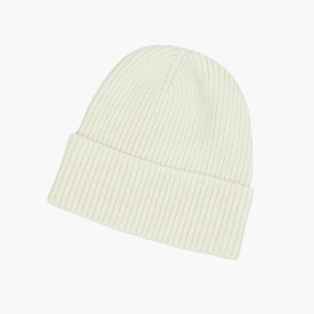 Unisex Knitted Beanie with Fine Knit and Ribbed Surface