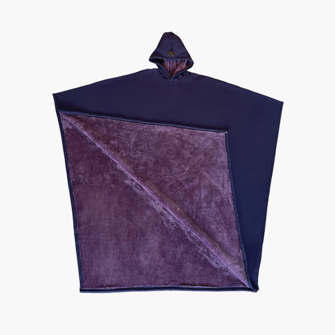 Unisex Poncho Decke mit Kapuze und weiter Passform