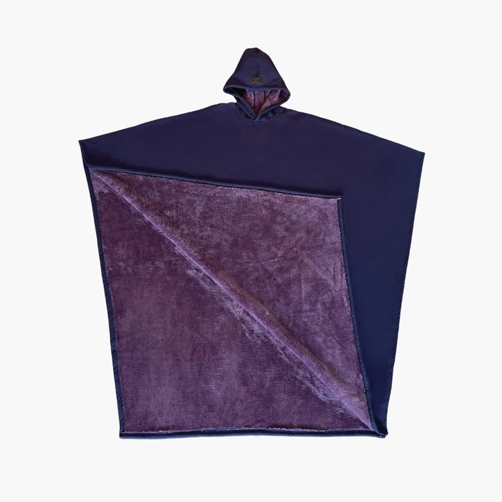 Unisex Poncho Decke mit Kapuze und weiter Passform