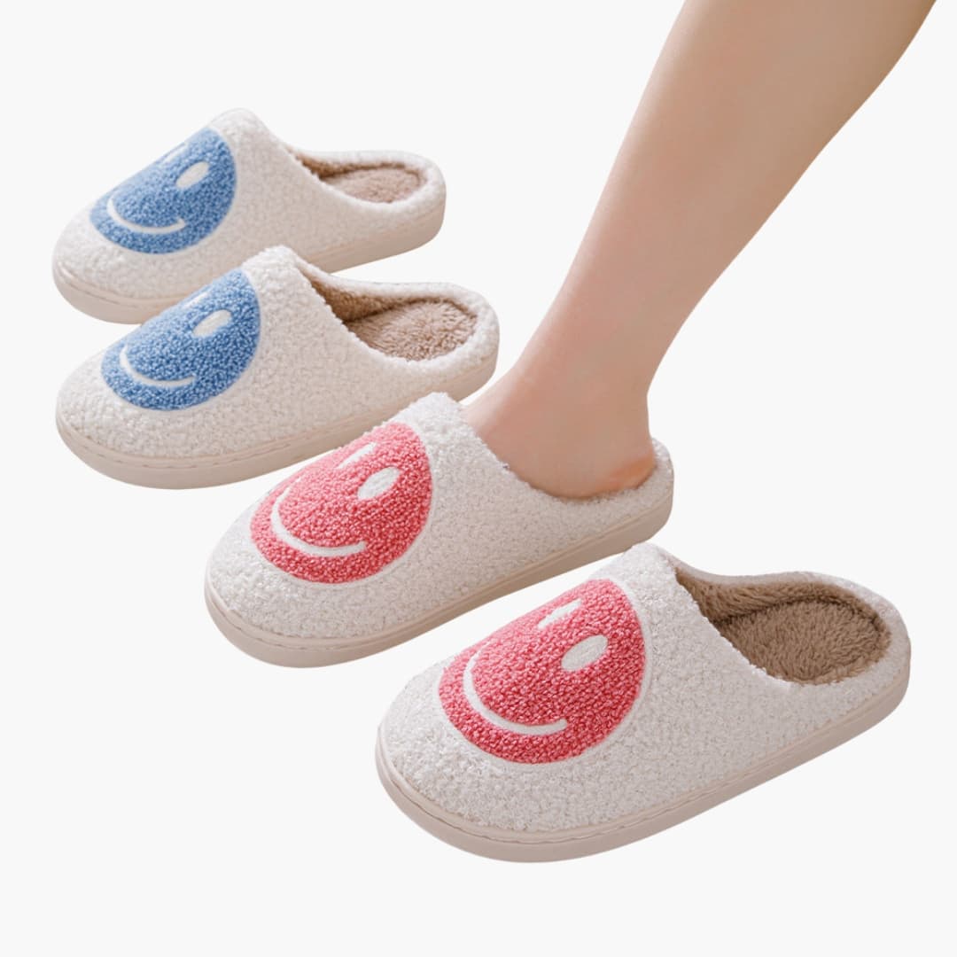 Unisex Slip-On Hausschuhe mit Plüschfutter