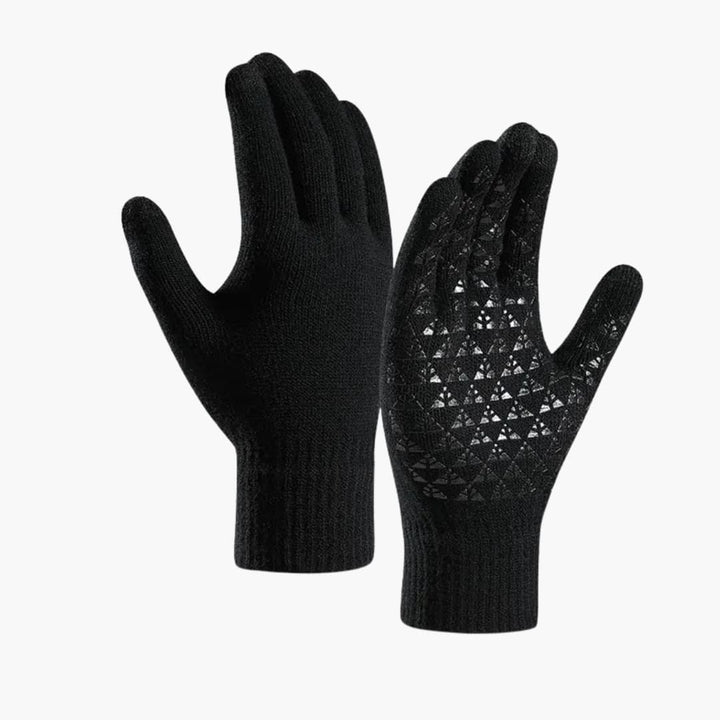 Unisex Strickhandschuhe mit Touchfunktion und elastischen Bündchen