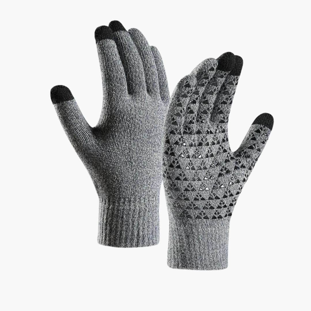 Unisex Strickhandschuhe mit Touchfunktion und elastischen Bündchen