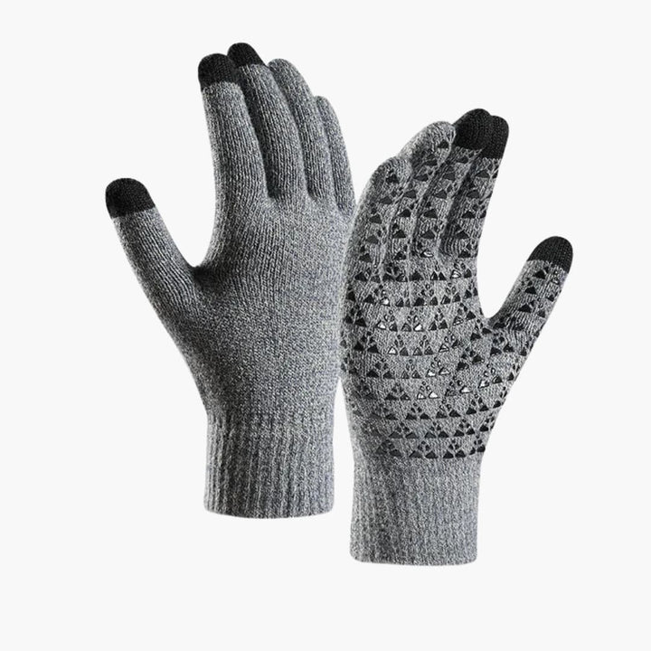 Unisex Strickhandschuhe mit Touchfunktion und elastischen Bündchen
