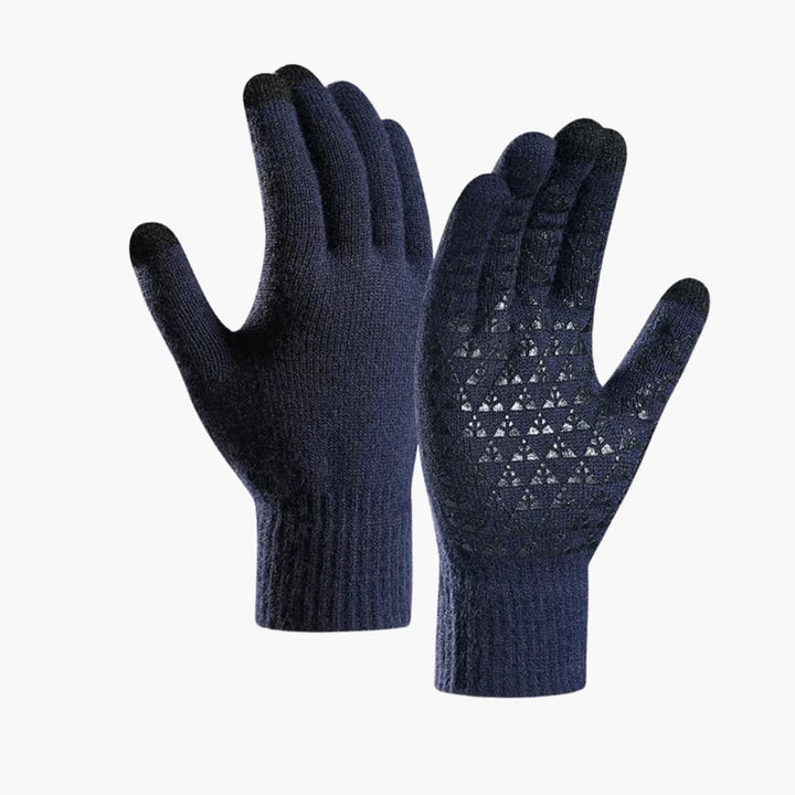 Unisex Strickhandschuhe mit Touchfunktion und elastischen Bündchen