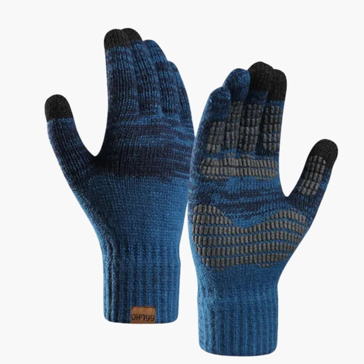 Unisex Strickhandschuhe mit mehrschichtiger Innenseite und Touchfunktion