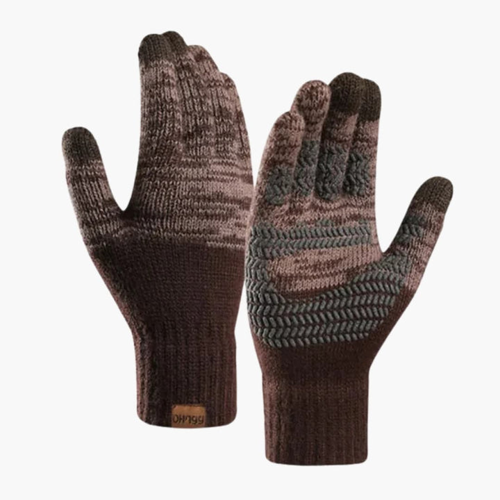 Unisex Strickhandschuhe mit mehrschichtiger Innenseite und Touchfunktion