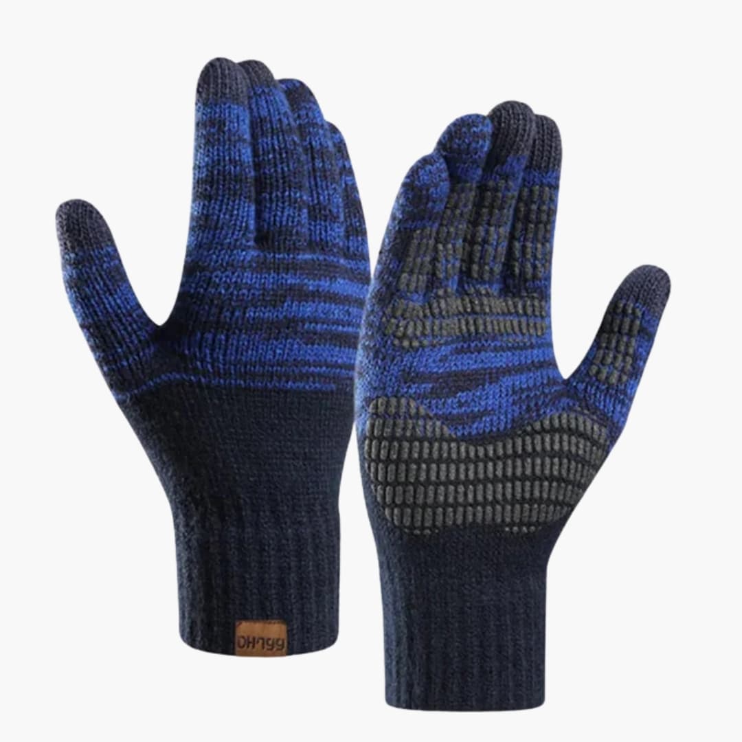 Unisex Strickhandschuhe mit mehrschichtiger Innenseite und Touchfunktion