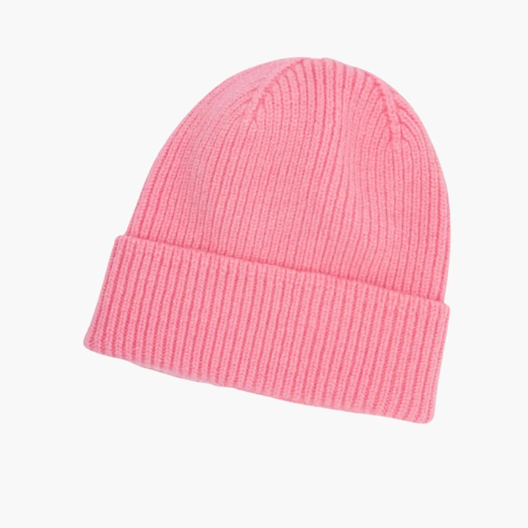 Unisex Strickmütze mit feinem Strick und elastischem Bund