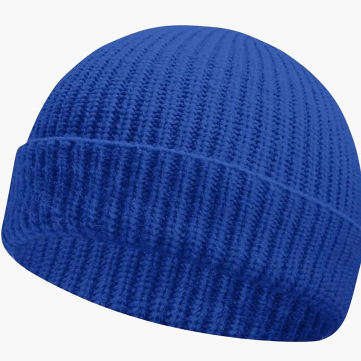 Unisex Strickmütze mit niedriger Umschlagkante