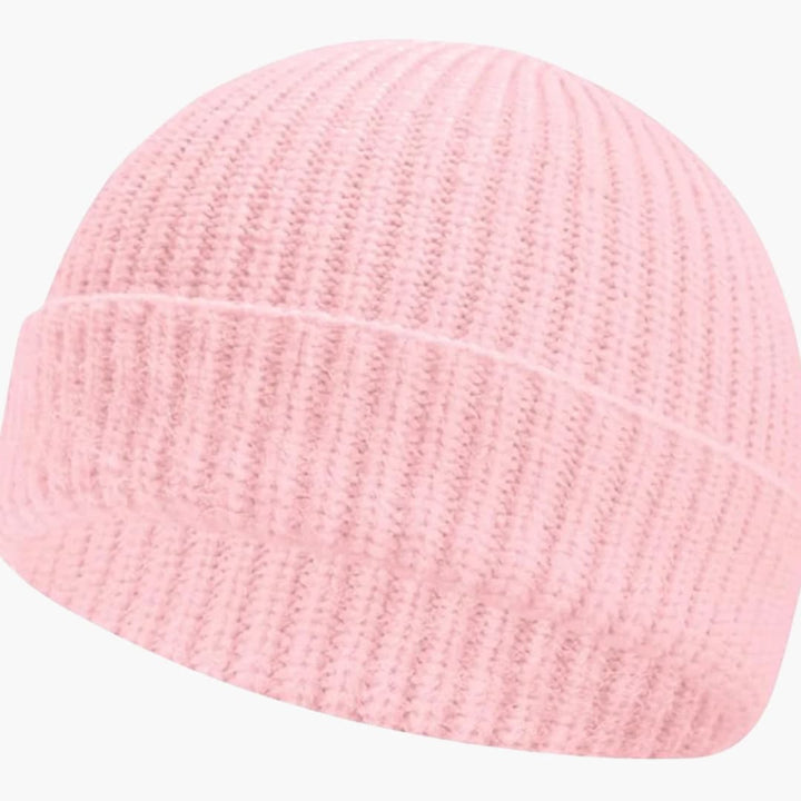 Unisex Strickmütze mit niedriger Umschlagkante