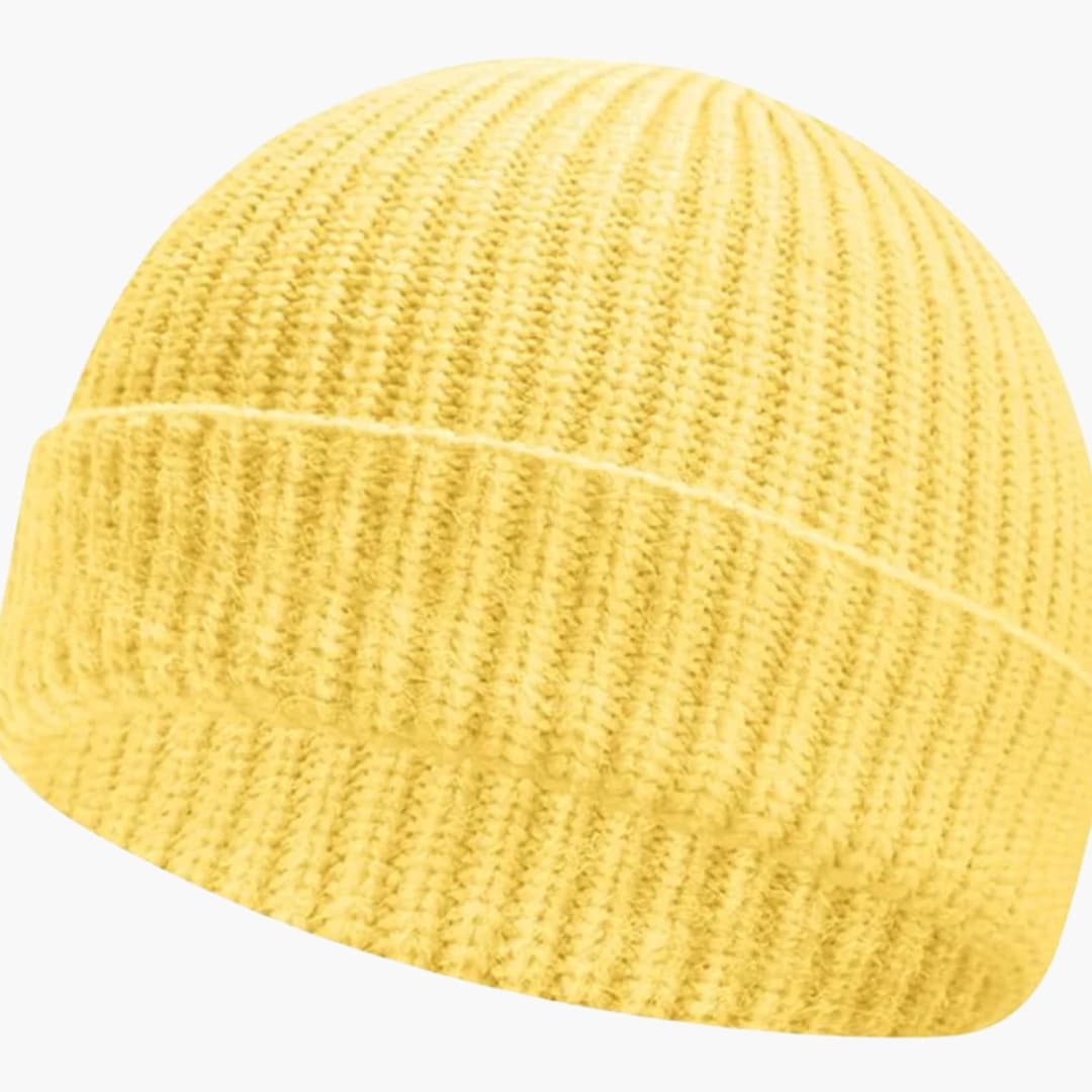 Unisex Strickmütze mit niedriger Umschlagkante