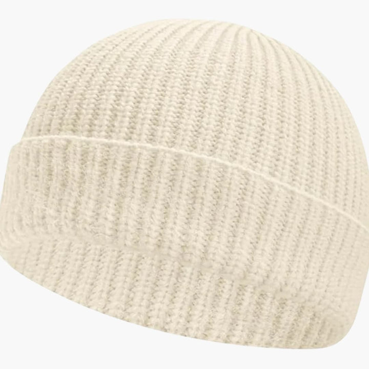 Unisex Strickmütze mit niedriger Umschlagkante
