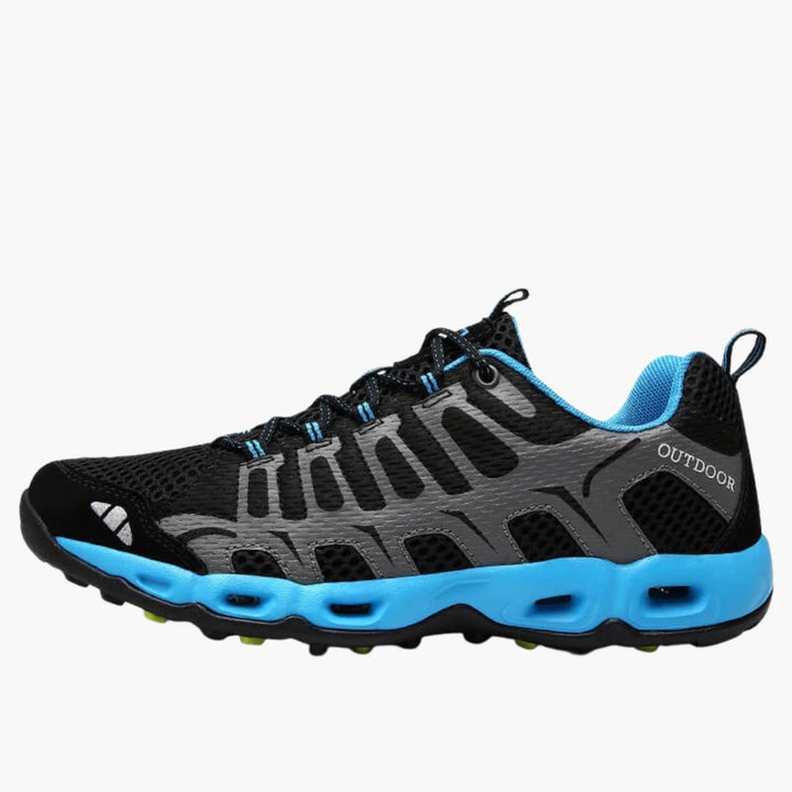 Unisex Trekking Schuhe mit Schnürverschluss und profilierter Außensohle