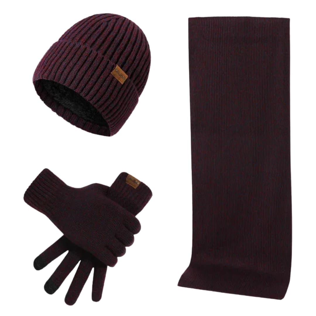 Unisex Winterset mit Mütze Schal und Handschuhen