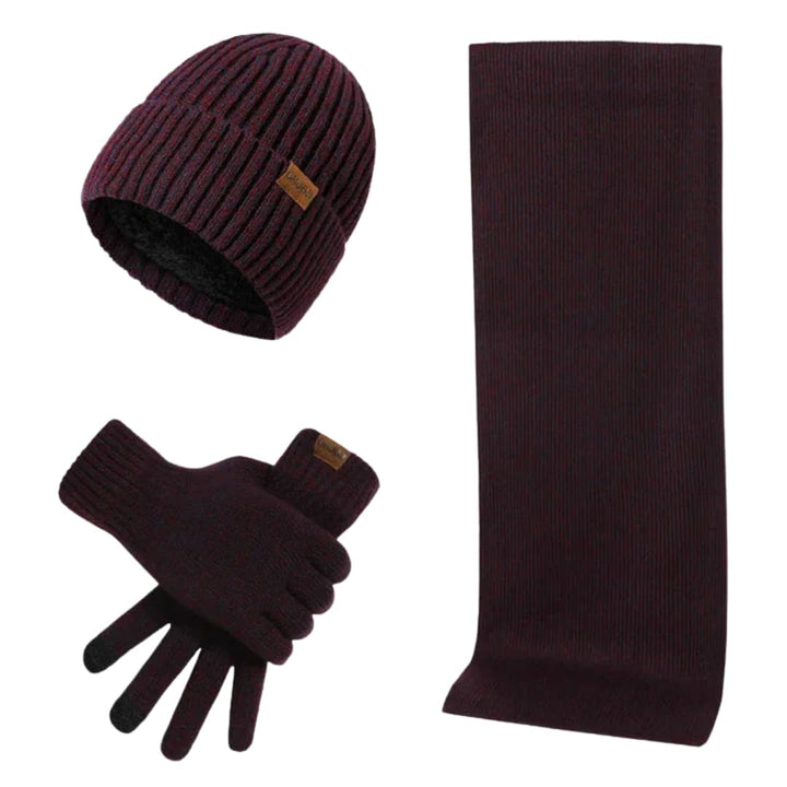 Unisex Winterset mit Mütze Schal und Handschuhen