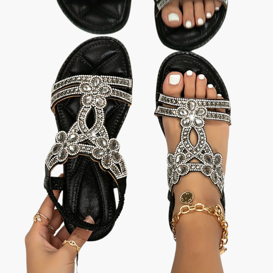 Damen Boho Sandalen mit verstellbarem Sitz und flexiblem Design