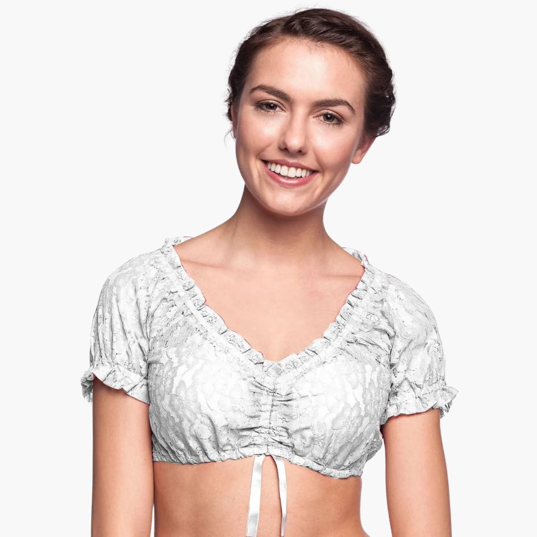 Traditionelle Dirndl Bluse für Damen - Oktoberfest 2025