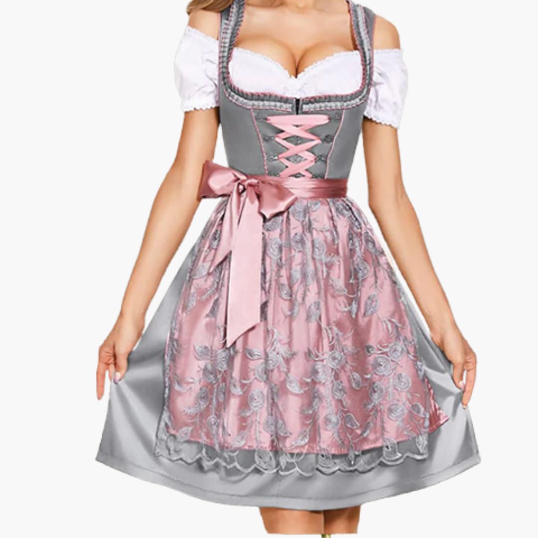 Dirndl mit Schürze für Damen - Oktoberfest 2025