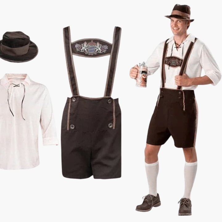 Bayerisches Lederhosen Kostümset für Herren - Oktoberfest 2025