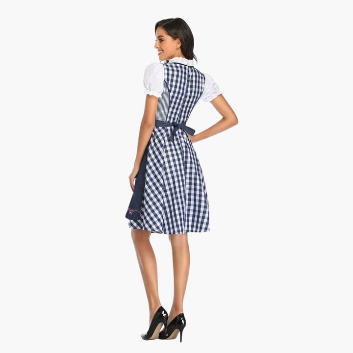 Traditionelles Dirndl kleid mit Schürze für Damen - Oktoberfest 2025
