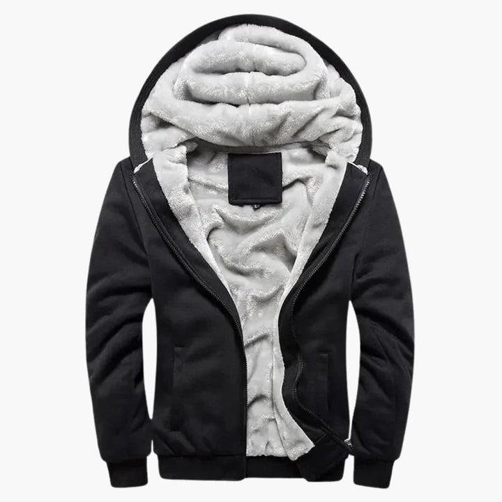 Herren jacke mit Kapuze und Reißverschluss