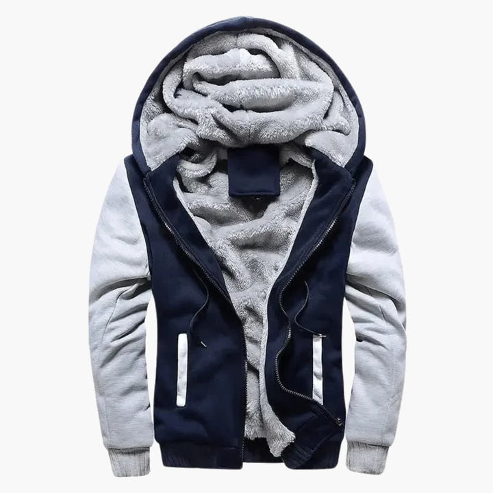 Herren jacke mit Kapuze und Reißverschluss