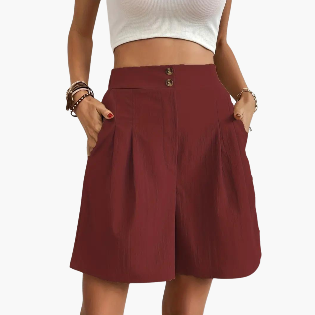 Ripp Crop Top mit Plisseerock für Damen – Sommeroutfit