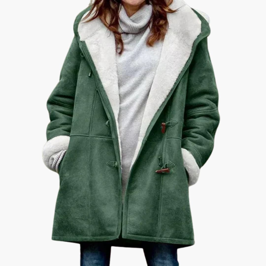 Damen jacke mit Kapuze und Knebelverschluss